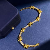TB79 New Bracelet Brass Material Gold Plated Jewelry 18.5cm+3cm