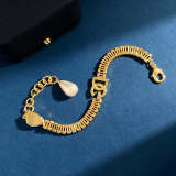 DGN2 New Necklace Bracelet Earrings Gold Plated Jewelry Set