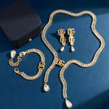 DGN2 New Necklace Bracelet Earrings Gold Plated Jewelry Set
