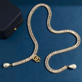 DGN2 New Necklace Bracelet Earrings Gold Plated Jewelry Set