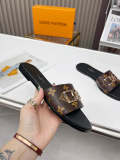 MJLS01  Leather slippers Women shoes 35-42 With box
