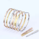 CAB56 Brand bangle LOVE screw bracelet with screwdriver classic bangle    Jewelry