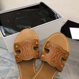 MJCS05 Leather slippers Women shoes 35-41 With box