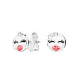 PDE091 pandora 925 Sterling Silver Earrings 1:1 Quality Butterfly flower earring