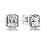PDE100 pandora s925 Sterling Silver Earrings 1:1 Quality for women
