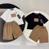 TBUC4 Boys Baby T-shirt shorts Suit Children's Clothing Kids Summer Clothing
