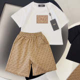 TBUC4 Boys Baby T-shirt shorts Suit Children's Clothing Kids Summer Clothing