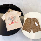 TGUC2 Boys Baby T-shirt shorts Suit Children's Clothing Kids Summer Clothing