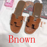 OHS02 Couples slipper Leather Shoes 35-42 with box