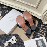 MJDS01 Women slipper Leather Shoes 35-42 with box