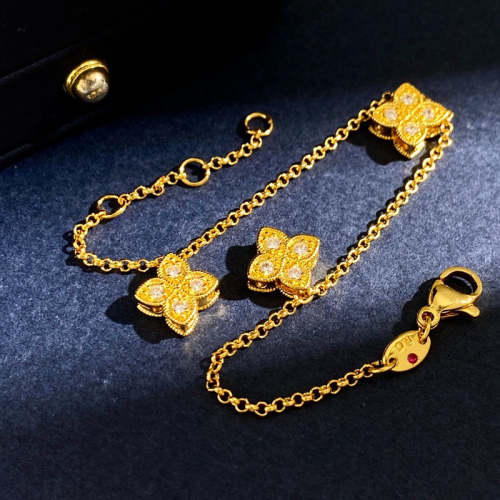VAB40 Bracelet 18K plating gold Jewelry about 16cm+1cm+1cm