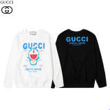 GCC163 Cute Doraemon Round Neck Sweatshirt for Men and Women