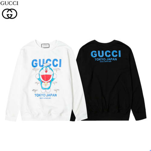 GCC163 Cute Doraemon Round Neck Sweatshirt for Men and Women