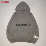 ESC1  Men's and women's three-dimensional letter printing loose plus fleece hoodie