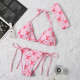8929   Women's summer alphabet split swimsuit
