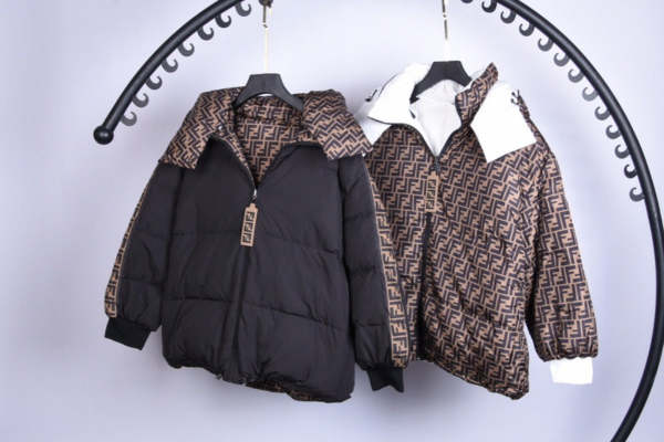 FKC2 Classic F letters Winter down jacket High -quality jacket lady