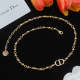 DN3  Necklace 316L steel plating gold Jewelry