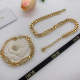 DN1 Latest Star Gold plated brass jewelry necklace bracelet