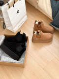 BUS03 Wool Women Leather 5CM Shoes 35-40 with box