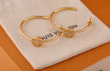 LVE38 Fashion Classic Half Round Earrings Women's Jewelry