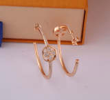 LVE38 Fashion Classic Half Round Earrings Women's Jewelry