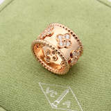VAR14  VAC classic kaleidoscope 18K gold plating  rings jewelry