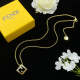 FEN1  Necklace 316L steel plating gold Jewelry