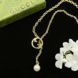 GN35  Necklace 316L steel plating gold Jewelry