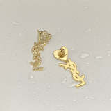 YSE9 New fashion full of diamond love stud earrings   Jewelry