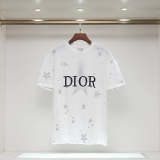 DIC09 New  Men's and women's letter embroidery short-sleeved T-shirt clothing