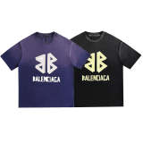 BAC89 High quality new men's and women's letter short sleeved T-shirt
