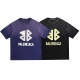BAC89 High quality new men's and women's letter short sleeved T-shirt