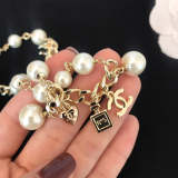 CHN78   Perfume bottle Pearl necklace,2 used necklace (can also be wound 2 times as a bracelet)   Jewelry