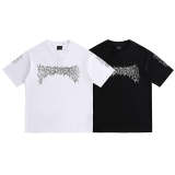 BAC90 High quality new men's and women's letter short sleeved T-shirt