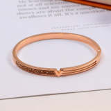 LVB34 316L steel and crystal with 18K gold plated   Jewelry