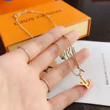 X043   Snake bone asymmetrical chain necklace  Jewelry