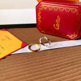 J082  Set with 4 square diamond rings   Jewelry