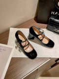 MAS1 Leather Women 3CM Or 7CM Heel shoes 35-40 With box