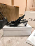 MCS11 Leather slippers 5CM heel shoes 35-41 With box