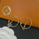 A940  Square flower earring   Jewelry