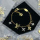 LVB119  316L steel gold plated bracelet    jewelry