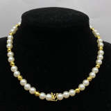 LVN029  Women's classic fashion pearl necklace jewelry