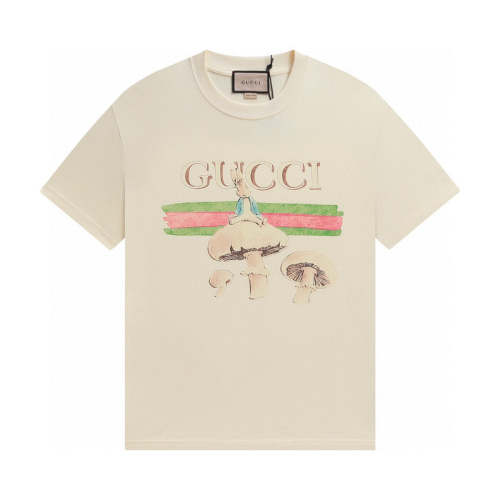 GUC031   New  Men's and women's letter T-shirt Clothing
