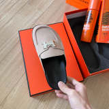 MJHS19 Leather Women Slipper Size 35-41 Shoes with box
