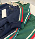 TGUC15 Boys and girls spring and autumn pullover suit, top+pants clothing
