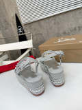 HJCL22 Leather Women 6.5CM Slipper Size 35-41 Shoes with box