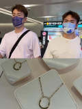 X623  Lock necklace can be worn by both men and women jewelry