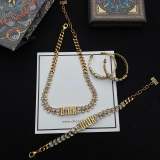 DNS1 Wheat Ear Series Set ❤️ Classic retro style necklace, bracelet, earring jewelry for women