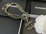 X555  Women's three-layer leather diamond necklace jewelry