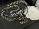 X555  Women's three-layer leather diamond necklace jewelry